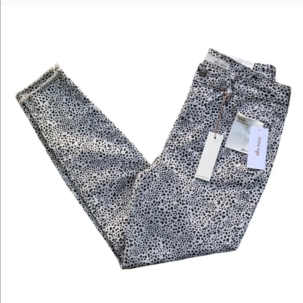 Ella Moss Pebble Print High Rise Skinny Ankle - Picture 7 of 10